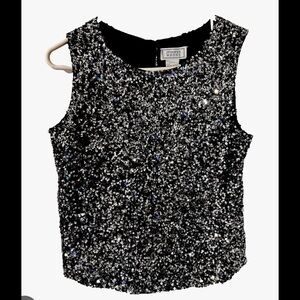 Vintage Jennifer Moore Sequin top size Small